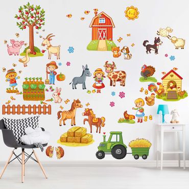 Wall sticker - Big farm set