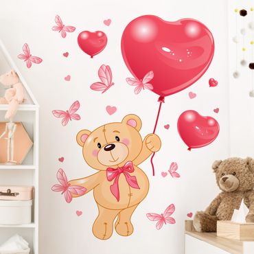 Wall sticker - Heart Teddy