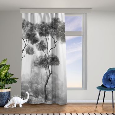 Curtain - Tall tTees in Black and White