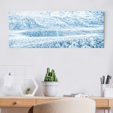 Glass print - Icelandic Glacier Pattern
