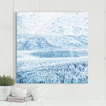 Glass print - Icelandic Glacier Pattern