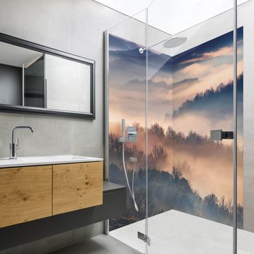 Shower wall cladding - Fog At Sunset
