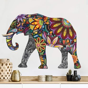 Wall sticker - No.651 Elephant pattern