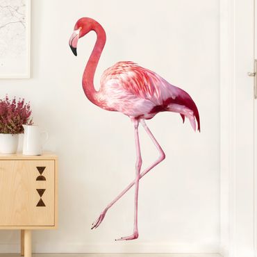 Wall sticker - No.yk21 pink flamingo