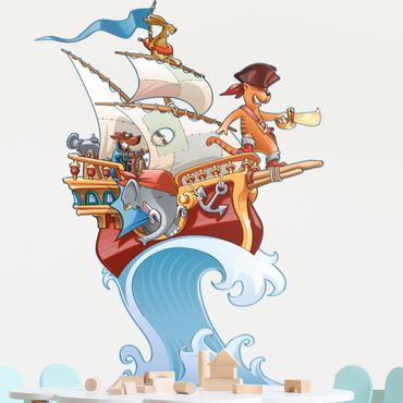 Wall sticker - pirate ship