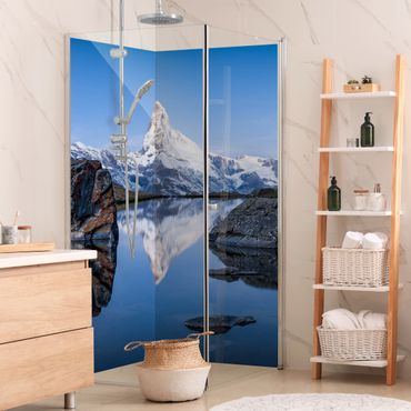 Shower wall cladding - Stellisee Lake In Front Of The Matterhorn