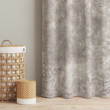 Curtain - Textured Surface with Ornaments