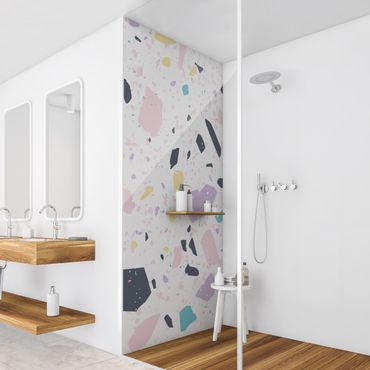 Shower wall cladding - Terrazzo Pattern Capri