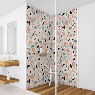 Shower wall cladding - Terazzo Pattern Naples