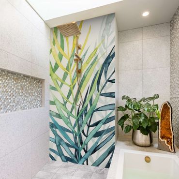 Shower wall cladding - Tropical Foliage - Palm Tree