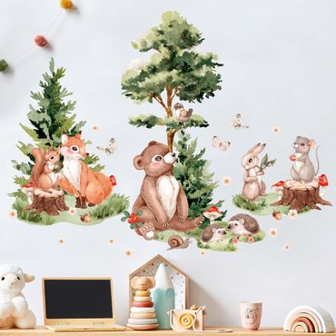 Wall Sticker - Gathering Of Forest Animals