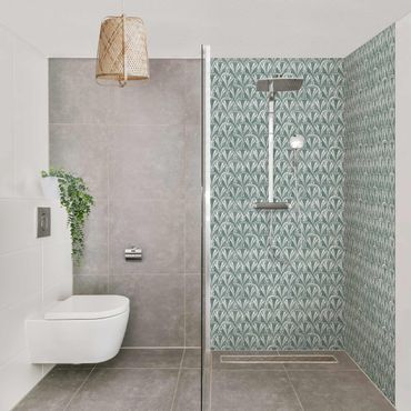 Shower wall cladding - Vintage Pattern Art Deco Arches