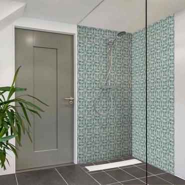 Shower wall cladding - Vintage Pattern Geometric Tiles