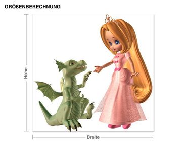 Wall sticker - Dragon & Princess