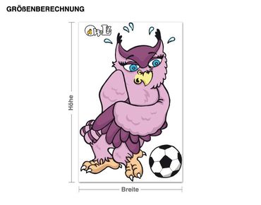 Wall sticker - Owl Football Owlina