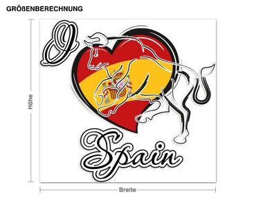 Wall sticker - I love Spain