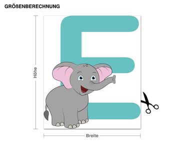 Wall sticker - Kid's ABC - Elephant