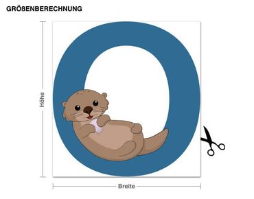 Wall sticker - Kid's ABC - Otter
