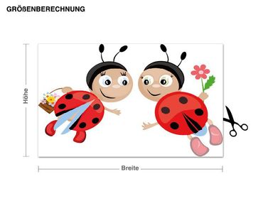 Wall sticker - Ladybug Set 2-Pieces