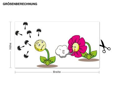 Wall sticker - Sneezing Flowers