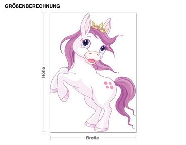 Wall sticker - Pony with Crown