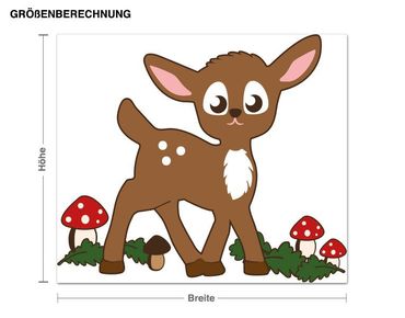 Wall sticker - Fawn In The Forest