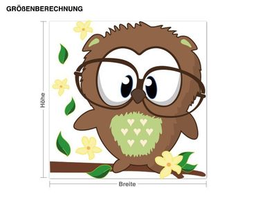 Wall sticker - Smart Little Owl