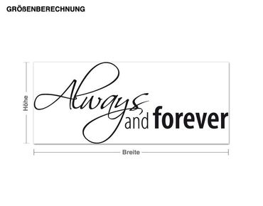 Wall sticker - Always and forever