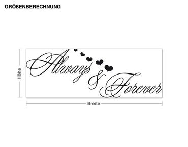 Wall sticker - Always & Forever