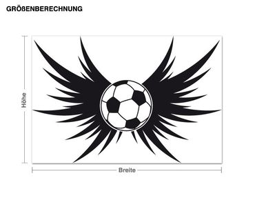 Wall sticker - Winged Football game