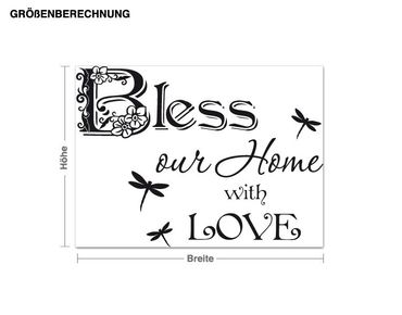 Wall sticker - Bless our Home