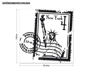 Wall sticker - Stamp New York