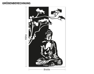 Wall sticker - Buddha under tree