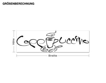 Wall sticker - Cappuccino Lettering