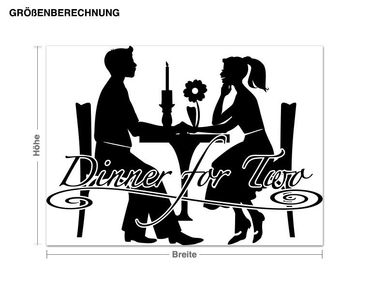 Wall sticker - Dinner for Two