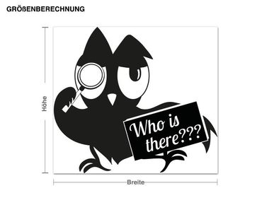 Wall sticker - Owl - Who's there?