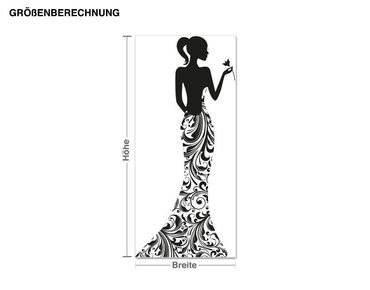 Wall sticker - Floral Gown
