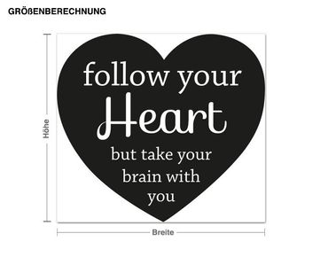 Wall sticker - Follow your Heart