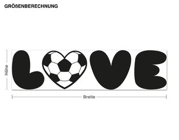 Wall sticker - Football LOVE