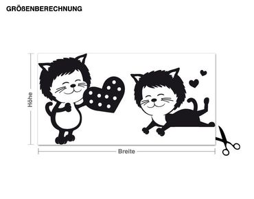 Wall sticker - Love you kitten