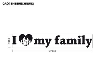 Wall sticker - I Love my Family