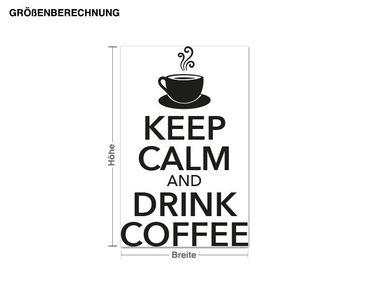 Wall sticker - Keep Calm Coffee