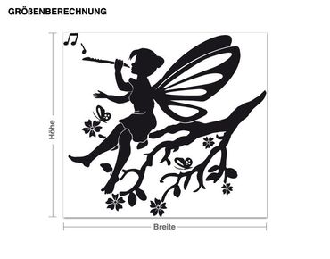 Wall sticker - Little Fairy on A Branch