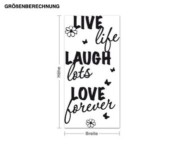 Wall sticker - Live Laugh Love forever