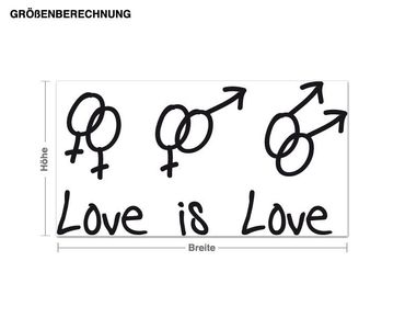 Wall sticker - Love is Love