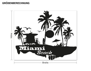 Wall sticker - Miami Beach