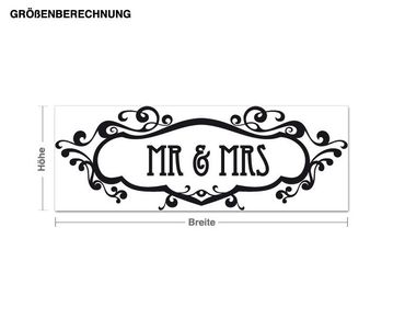 Wall sticker - Mr & Mrs