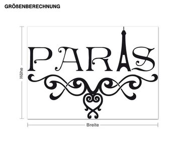 Wall sticker - Paris ornamental