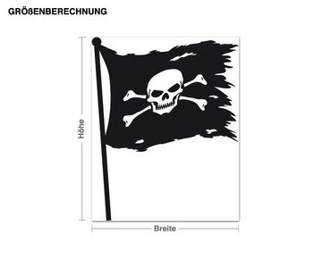 Wall sticker - Pirate Flag