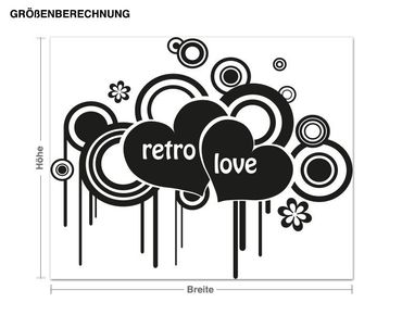 Wall sticker - Retro Love